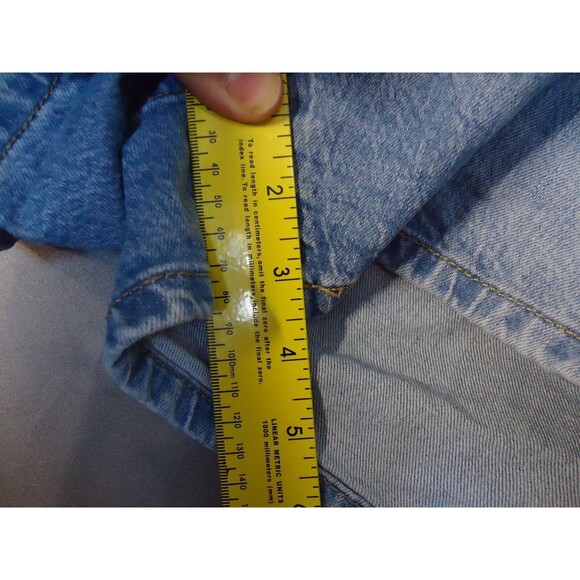 Isabel Maternity Midi Denim Short Shorts Women Size 10 Medium Wash - Picture 7 of 8